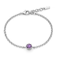 Bracciale Miluna Donna Unica Colibrì in Argento Ametista BRD1118 - BRD1118